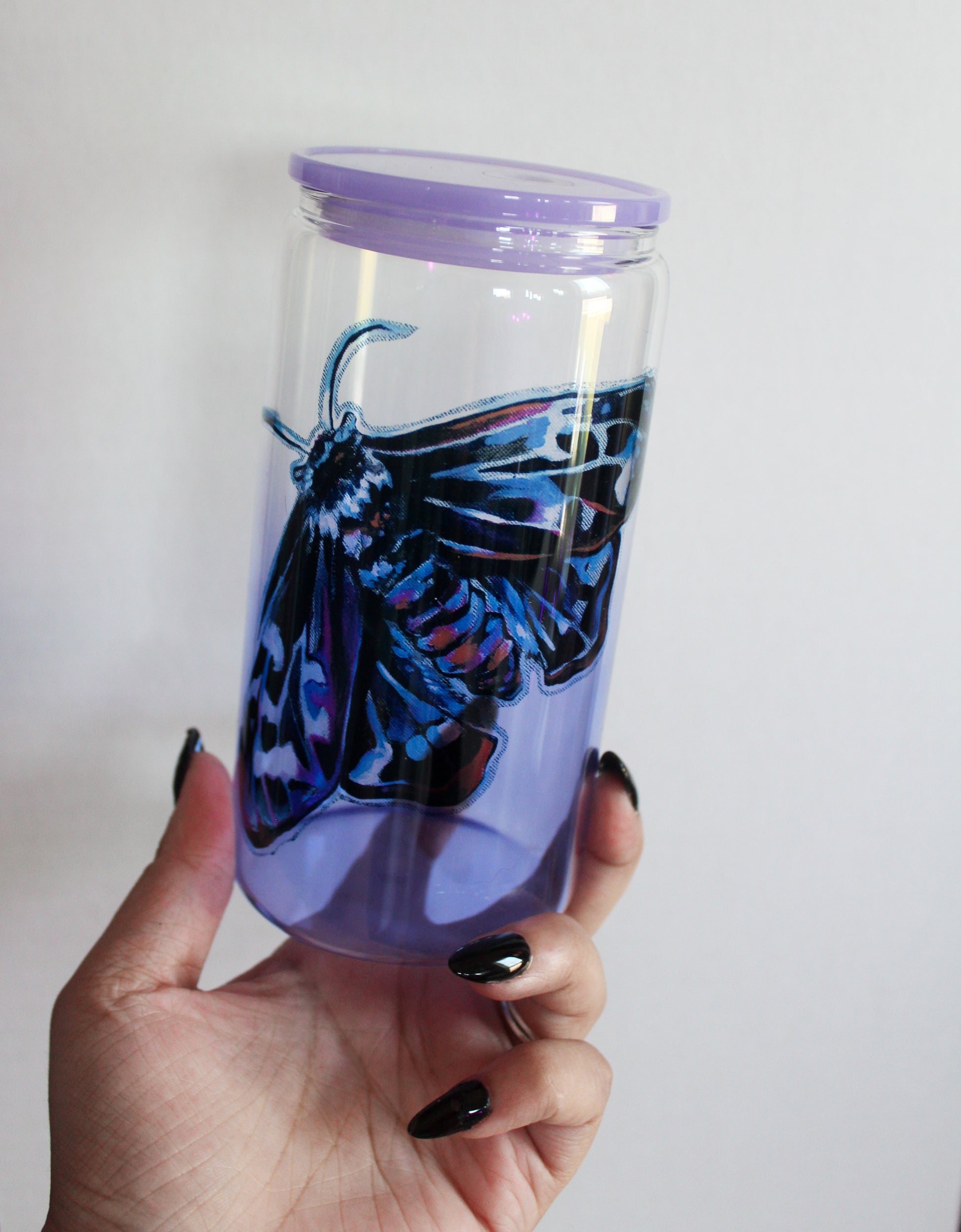 Mourning Moth Glass Tumbler