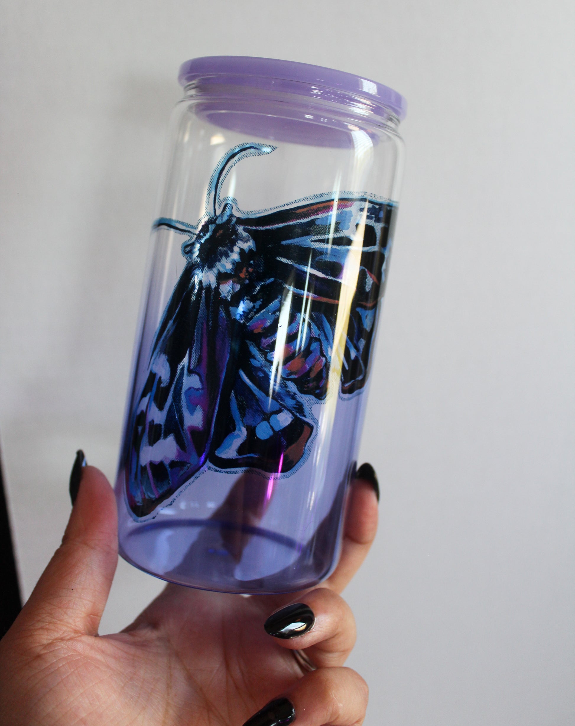 Mourning Moth Glass Tumbler