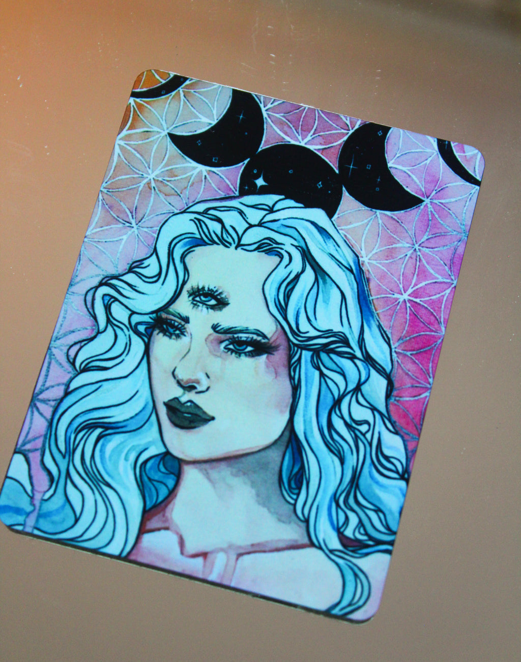 Triple Moon Goddess Magnet
