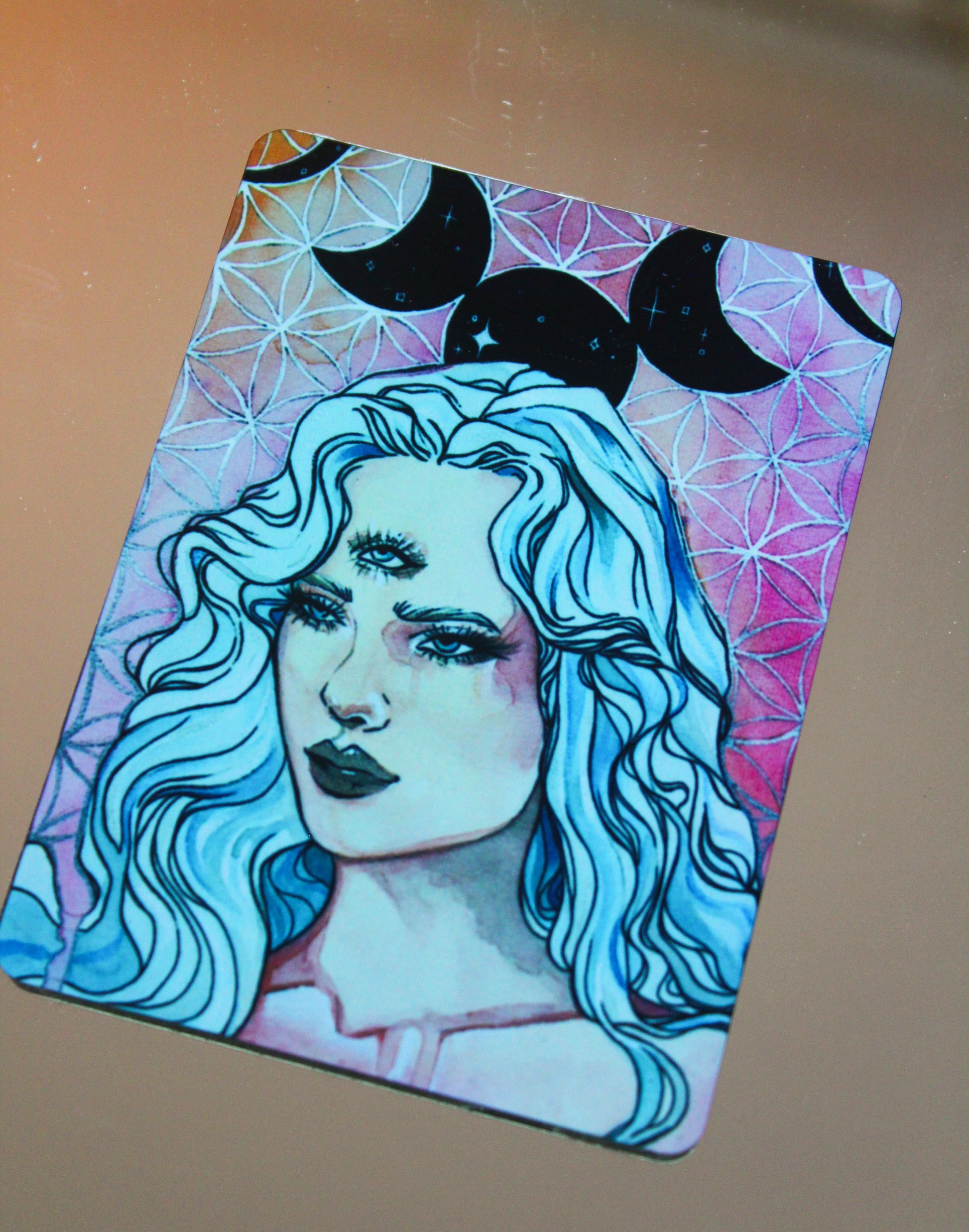 Triple Moon Goddess Magnet