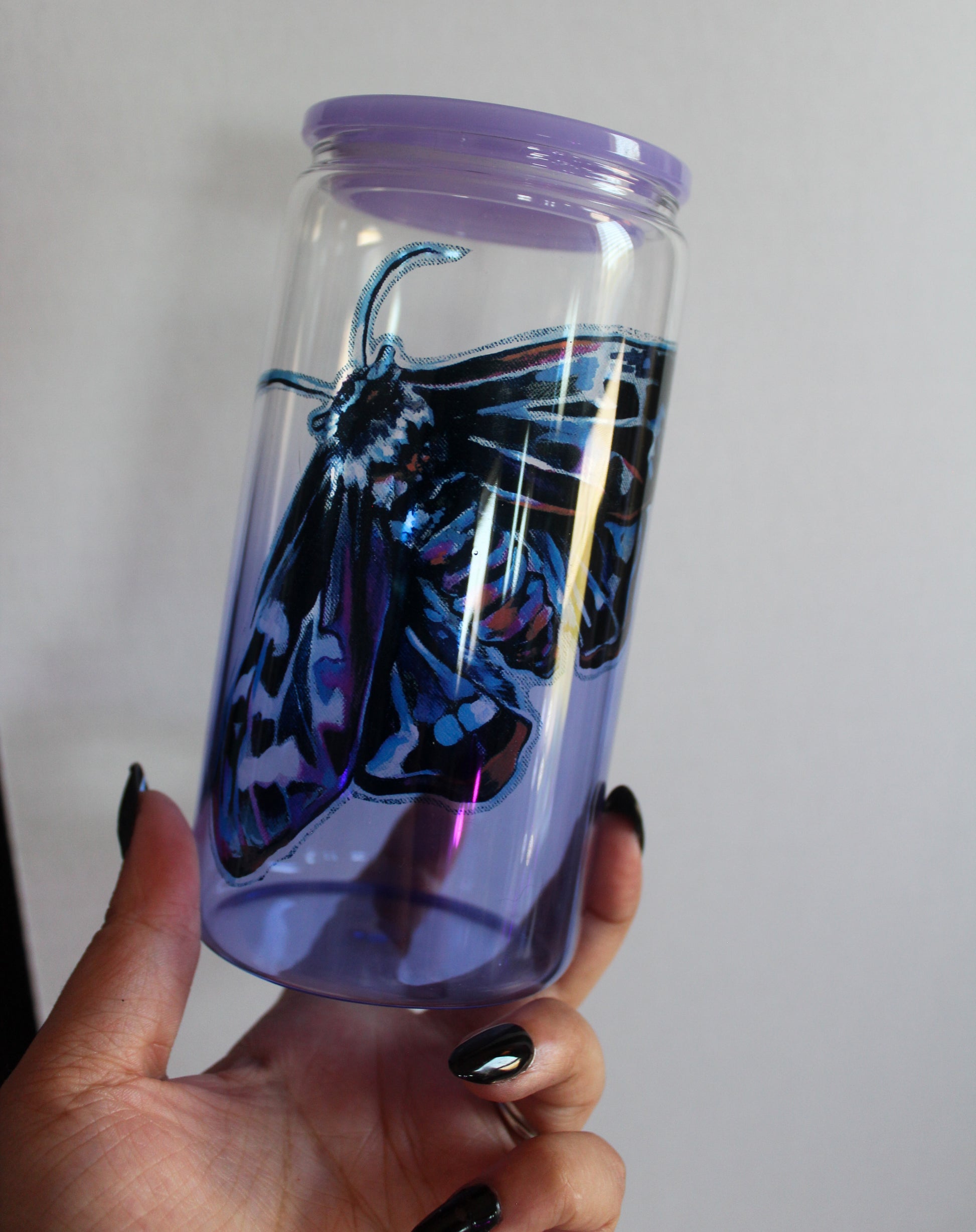 Mourning Moth Glass Tumbler