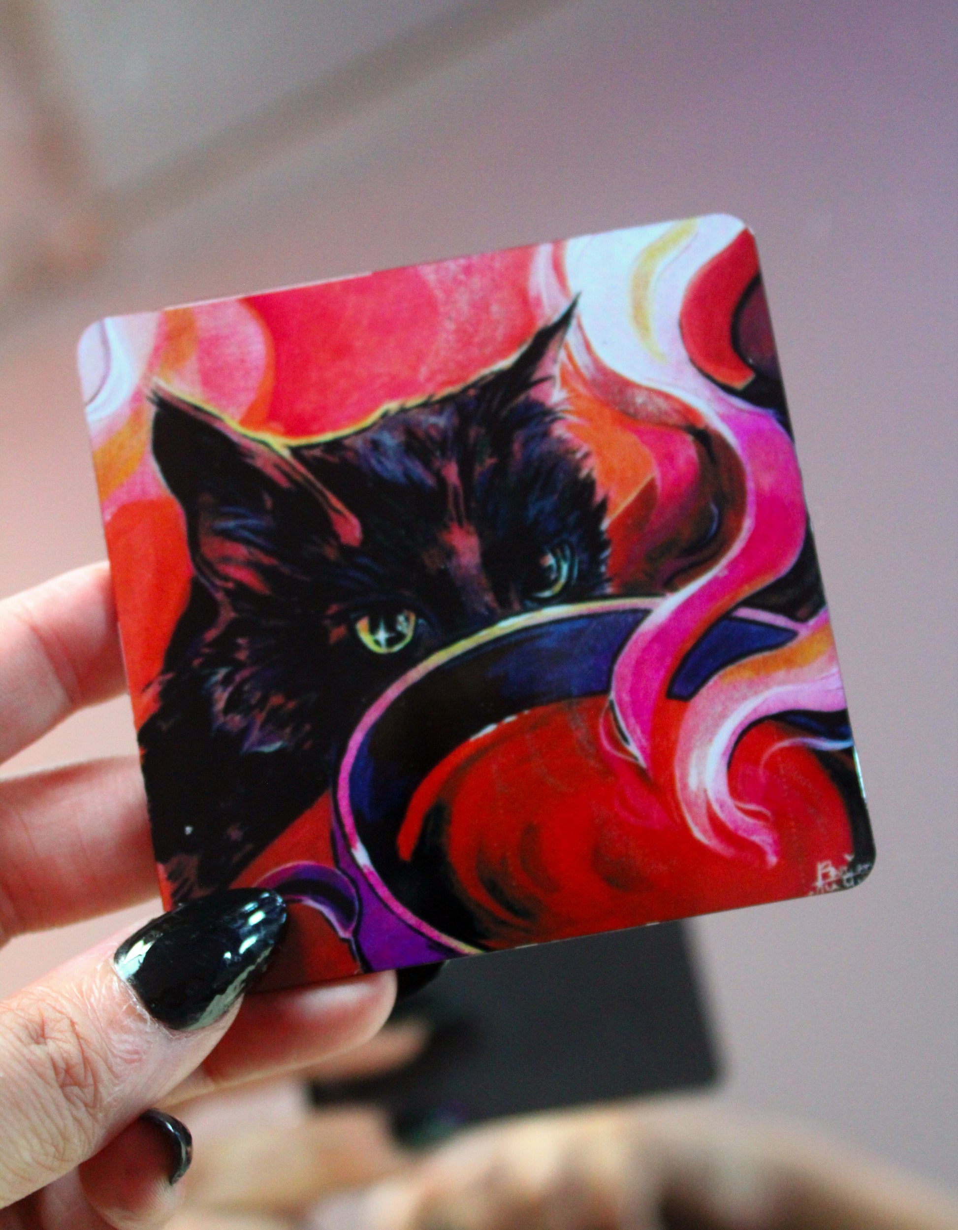 Cafe Cat Magnet